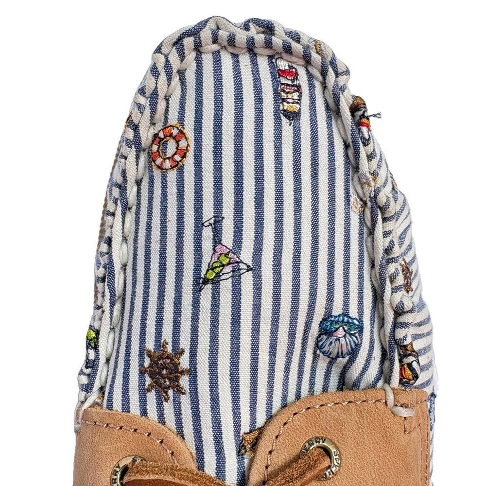 Sperry x Nordstrom Size 8.5 Women's Original Boat Shoes Nautical Top Siders - Picture 12 of 16